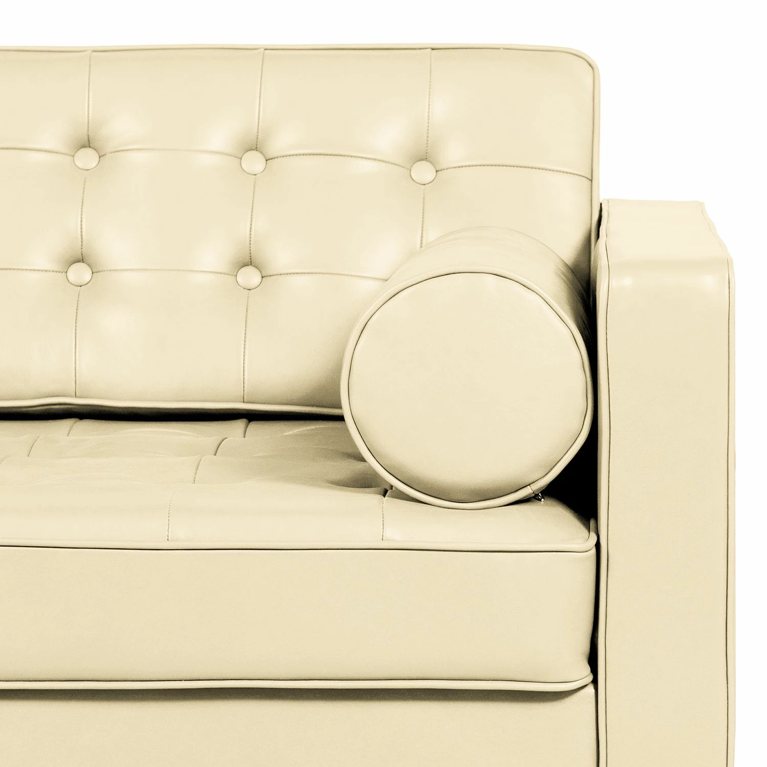 Fredriks Canapé 2 places Chelsea IV - Cuir - Cuir véritable Lasde : Crème - Cylindre 7 Fredriks Canapé 2 places Chelsea IV - Cuir - Cuir véritable Lasde : Crème - Cylindre – Image 5