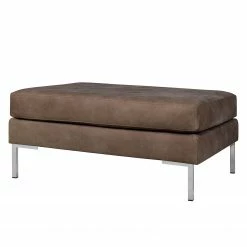 Fredriks Repose-pieds Portobello IV - Cuir - Cuir véritable Custo : Marron foncé - Angulaire