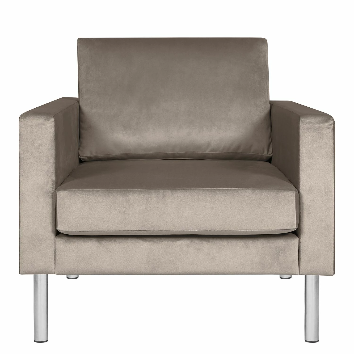 Fredriks Fauteuil Portobello III - Microfibre - Tissu Tond : Gris clair - Cylindre 4 Fredriks Fauteuil Portobello III - Microfibre - Tissu Tond : Gris clair - Cylindre – Image 2