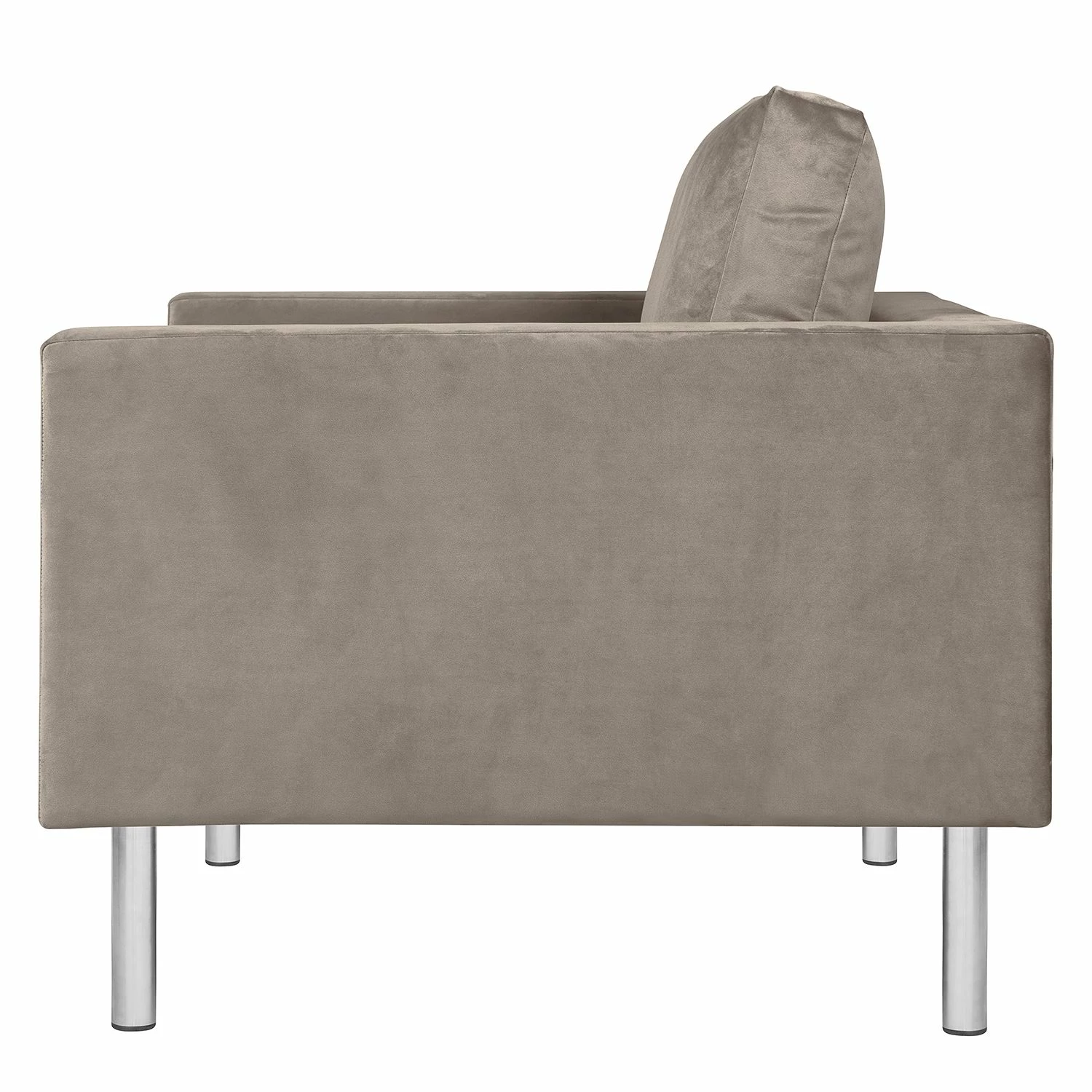 Fredriks Fauteuil Portobello III - Microfibre - Tissu Tond : Gris clair - Cylindre 5 Fredriks Fauteuil Portobello III - Microfibre - Tissu Tond : Gris clair - Cylindre – Image 3