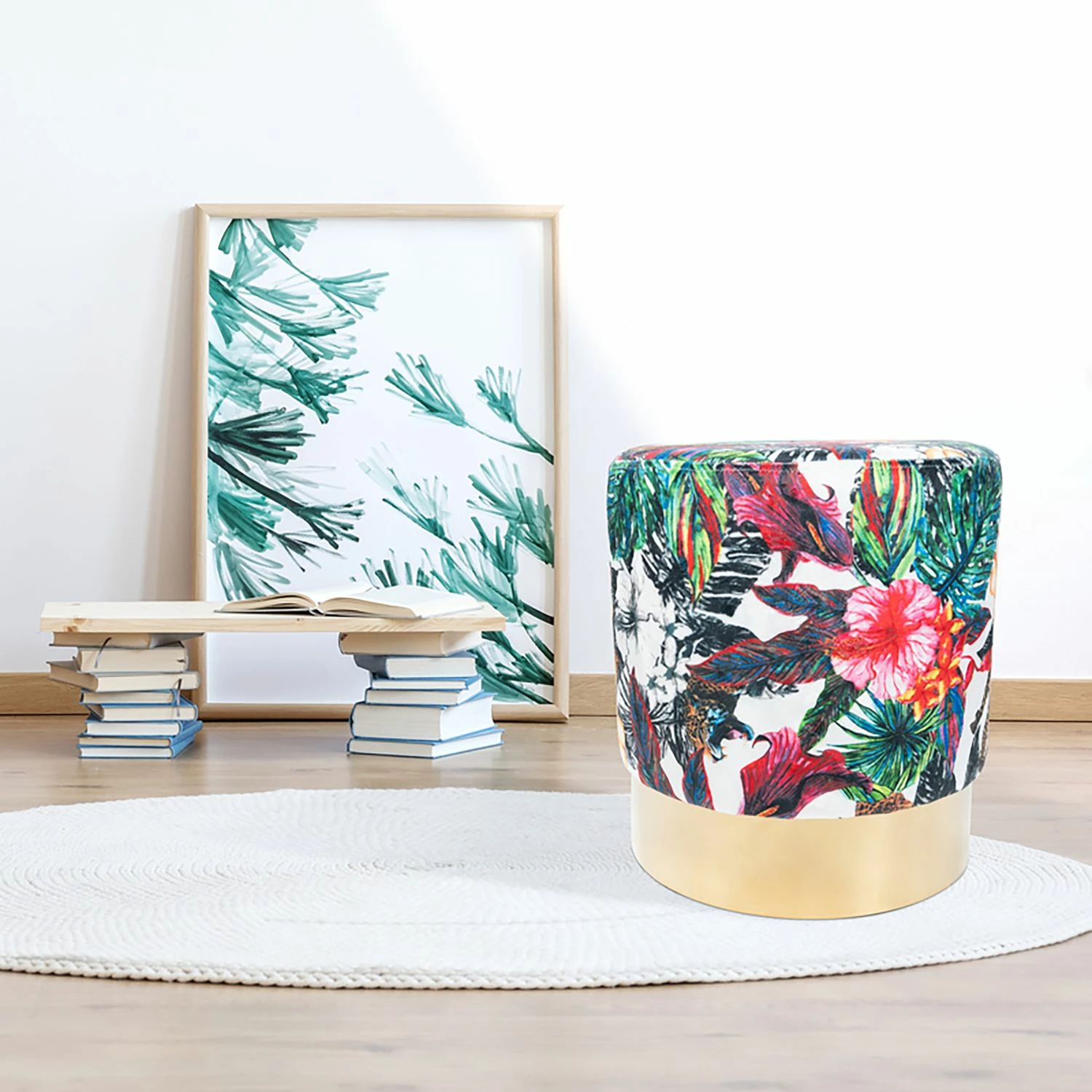 Kayoom Tabouret Novalie I - Pin, MDF, polyester, mousse - Multicolore 4 Kayoom Tabouret Novalie I - Pin, MDF, polyester, mousse - Multicolore – Image 2