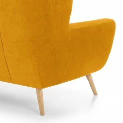 Norrwood Fauteuil Glenhaven - Velours - Jaune moutarde -loftscape Boutique 1000157395 190320 11540400236 GALLERYIMAGES P000000001000157395
