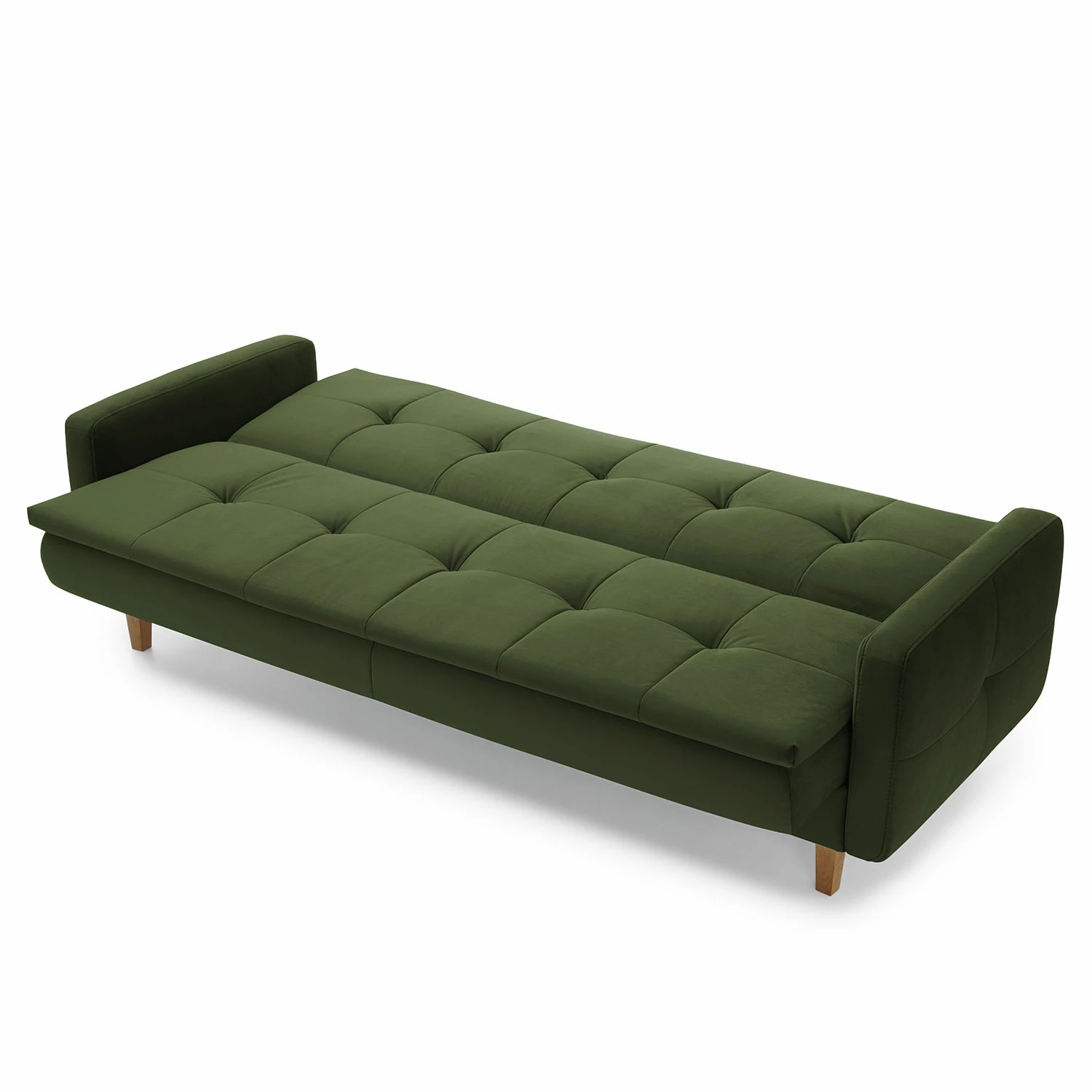 Loftscape Canapé convertible Pabna - Velours - Vert foncé - Aucun accessoire fourni 6 Loftscape Canapé convertible Pabna - Velours - Vert foncé - Aucun accessoire fourni – Image 4