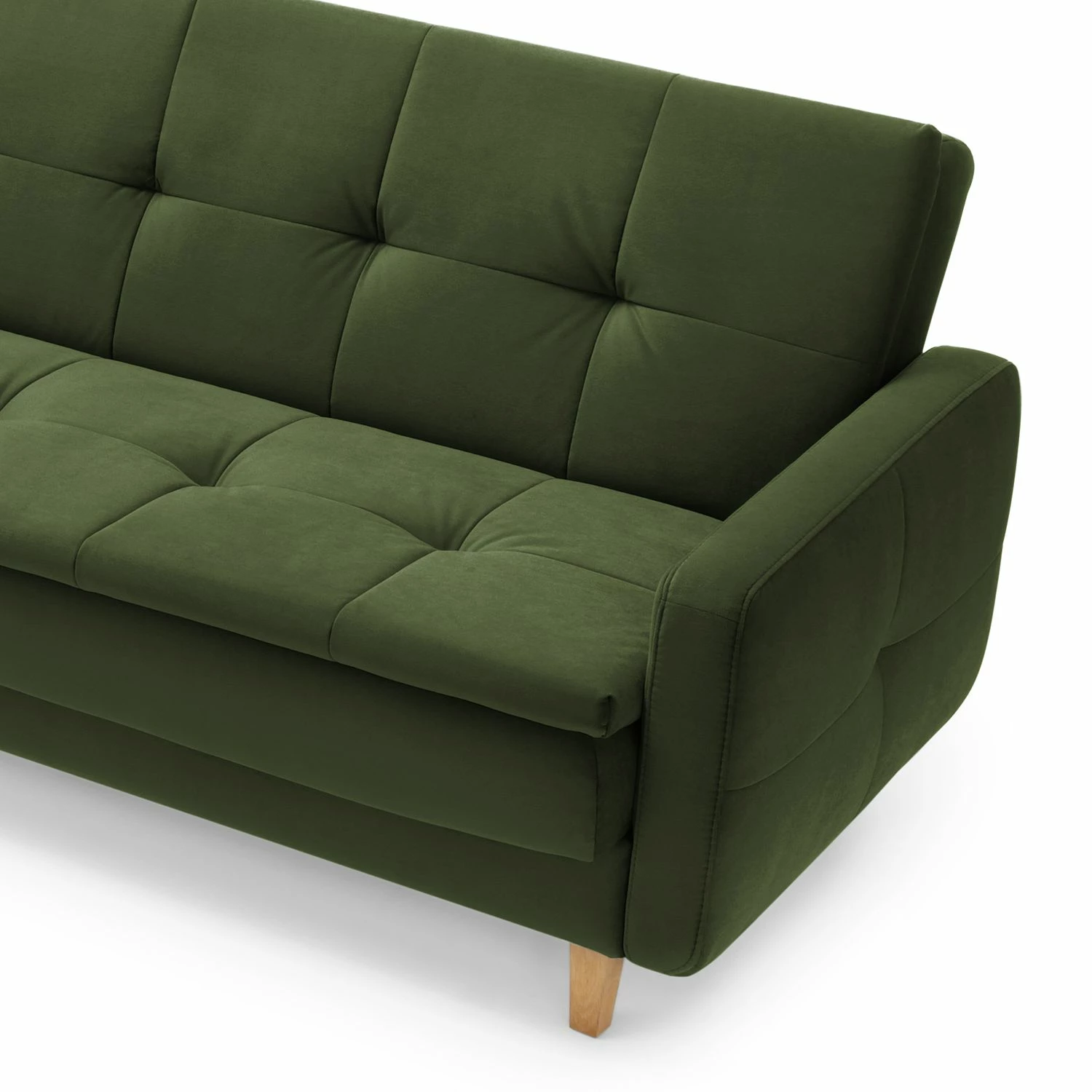 Loftscape Canapé convertible Pabna - Velours - Vert foncé - Aucun accessoire fourni 11 Loftscape Canapé convertible Pabna - Velours - Vert foncé - Aucun accessoire fourni – Image 9