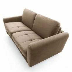 Loftscape Canapé convertible Leopoldina - Velours - Gris solino - Largeur : 169 cm -loftscape Boutique 1000157502 190320 11571301435 GALLERYIMAGES P000000001000157502