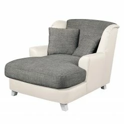 Ridgevalley Loveuse Garza I - Imitation cuir / Tissu structuré - Blanc / Gris foncé