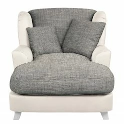 Ridgevalley Loveuse Garza I - Imitation cuir / Tissu structuré - Blanc / Gris foncé -loftscape Boutique 1000157696 190314 11235800038 GALLERYIMAGES P000000001000157696