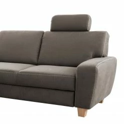 Loftscape Canapé d’angle Berlaar - Aspect cuir vieilli - Gris solino - Méridienne longue à gauche (vue de face) - Sans fonction couchage -loftscape Boutique 1000157849 190314 11255301465 GALLERYIMAGES P000000001000157849