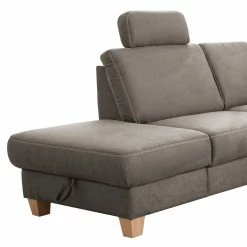 Loftscape Canapé d’angle Berlaar - Aspect cuir vieilli - Gris solino - Méridienne longue à gauche (vue de face) - Sans fonction couchage -loftscape Boutique 1000157849 190314 11255301467 GALLERYIMAGES P000000001000157849