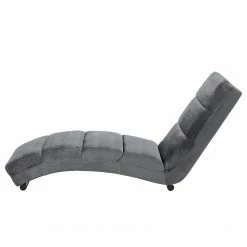 Jack & Alice Chaise relax Seaham - Velours - Gris foncé -loftscape Boutique 1000159503 190320 12030500094 GALLERYIMAGES P000000001000159503