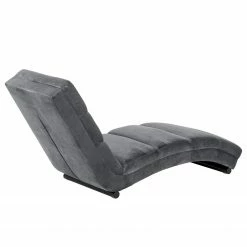 Jack & Alice Chaise relax Seaham - Velours - Gris foncé -loftscape Boutique 1000159503 190320 12030600095 GALLERYIMAGES P000000001000159503