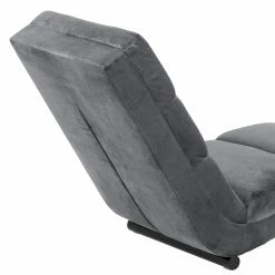 Jack & Alice Chaise relax Seaham - Velours - Gris foncé -loftscape Boutique 1000159503 190320 12030600098 GALLERYIMAGES P000000001000159503