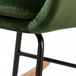 Mørteens Rocking chair Bolands II - Velours/ Métal - Vert sapin -loftscape Boutique 1000163171 190315 15245300036 GALLERYIMAGES P000000001000163171