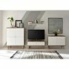 Norrwood Ensemble TV Gyland I (4 éléments) - Blanc matt / Imitation chêne Riviera -loftscape Boutique 1000164024 190307 08392500118 IMAGE P000000001000164024