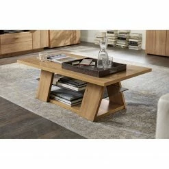 Naturoo Table basse Kalorama - Chêne massif / Verre - Chêne artisan -loftscape Boutique 1000164059 201016 12411100557 MOOD DETAILS P000000001000164059 mood