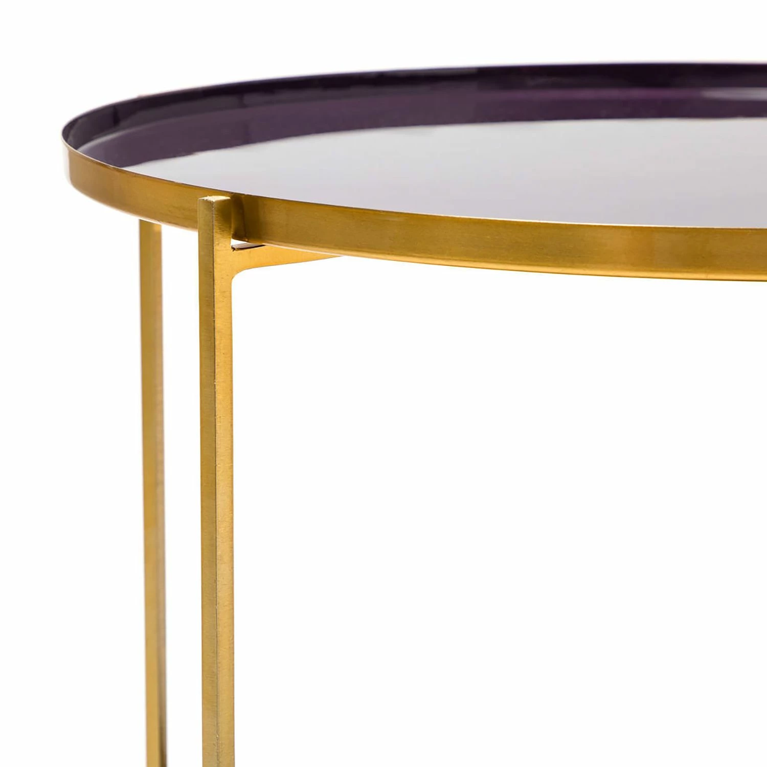 Kayoom Bout de canapé Tessa II - Fer - Aubergine 5 Kayoom Bout de canapé Tessa II - Fer - Aubergine – Image 3