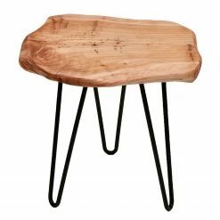 Kayoom Bout de canapé Woody II - Cèdre massif / Métal - Naturel / Noir -loftscape Boutique 1000165625 190315 08011500276 GALLERYIMAGES P000000001000165625