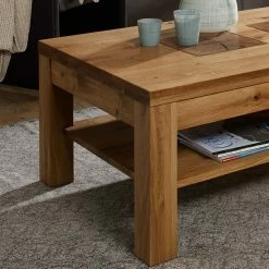 Naturoo Table basse Darley - Chêne sauvage massif - Largeur : 118 cm -loftscape Boutique 1000166551 190320 07084600039 GALLERYIMAGES P000000001000166551