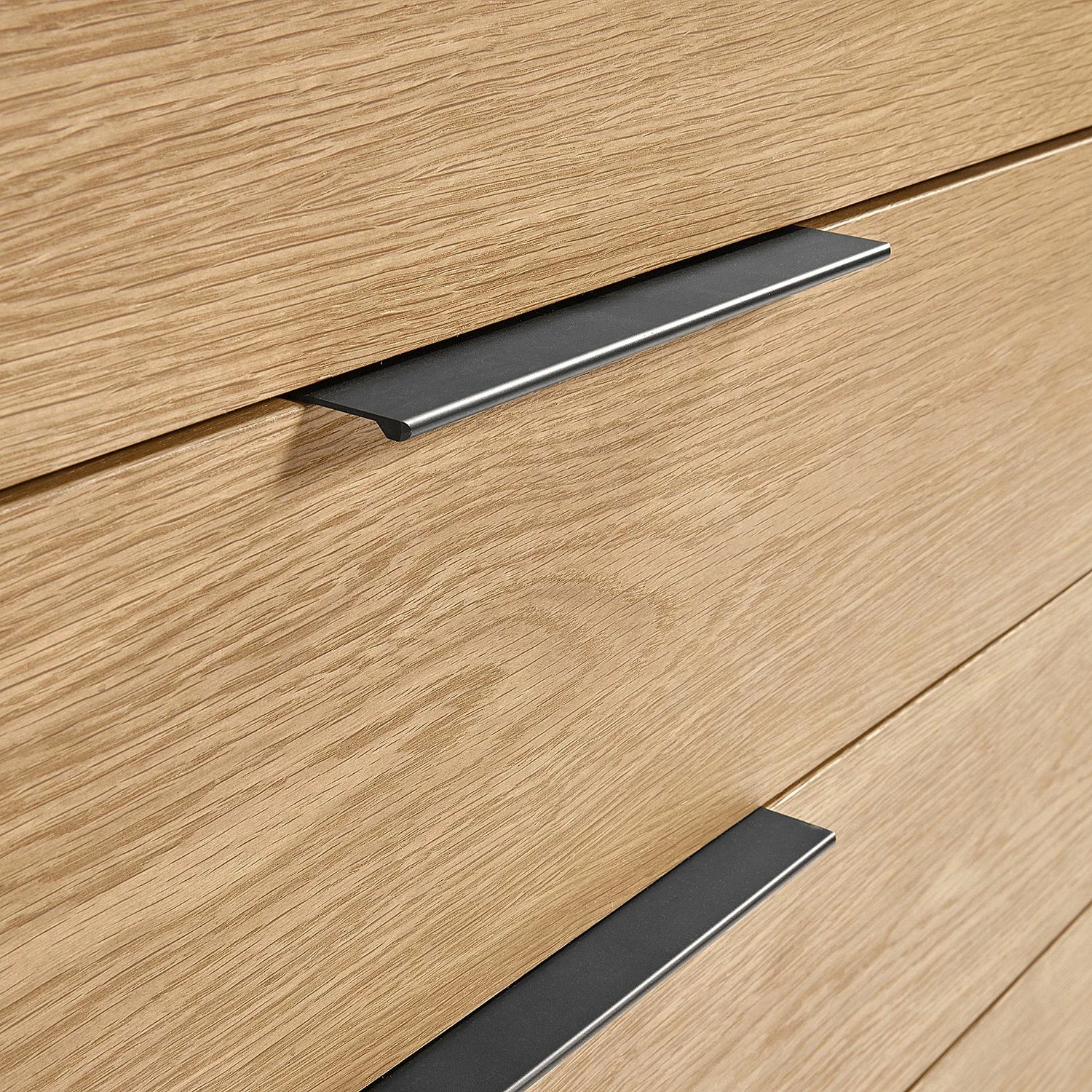 Norrwood Commode Ceduna - Chêne / Noir mat 5 Norrwood Commode Ceduna - Chêne / Noir mat – Image 3