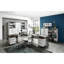 Germania Étagère de bureau Avero II - Imitation mélèze blanc / Imitation chêne Havanna 9 Germania Étagère de bureau Avero II - Imitation mélèze blanc / Imitation chêne Havanna -loftscape Boutique 1000166763 190329 13031800087 MOOD GALLERYIMAGES P000000001000166763 mood