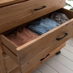 Ars Natura Commode Vardo - Acacia massif / Métal - Acacia / Noir -loftscape Boutique 1000166790 200720 14105200003 MOOD DETAILS P000000001000166790 mood