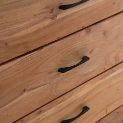 Ars Natura Commode Vardo - Acacia massif / Métal - Acacia / Noir -loftscape Boutique 1000166790 200720 14105200006 MOOD DETAILS P000000001000166790 mood