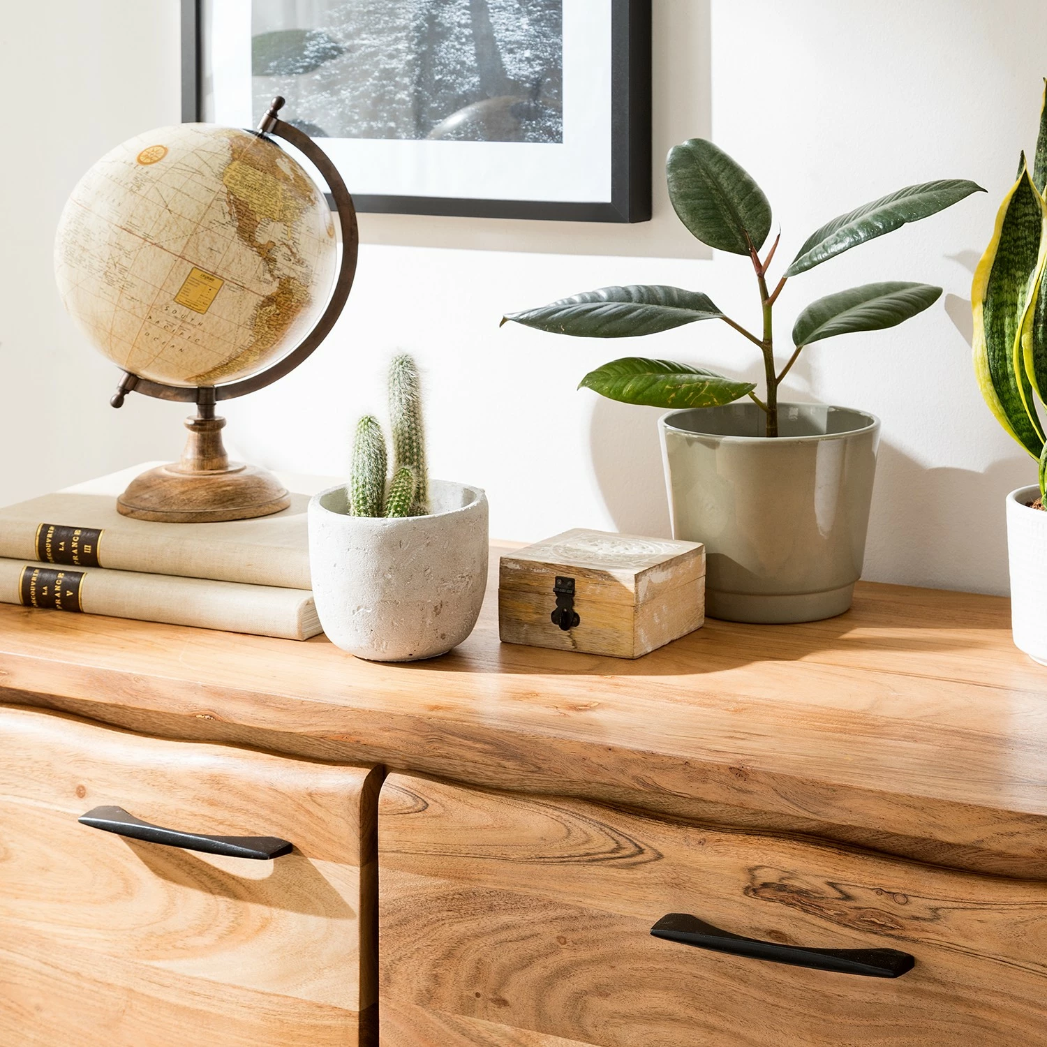 Ars Natura Buffet Vardo - Acacia massif / Métal - Acacia / Noir 21 Ars Natura Buffet Vardo - Acacia massif / Métal - Acacia / Noir – Image 19