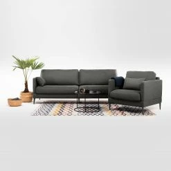 Mørteens Fauteuil Schore - Tissu - Gris foncé -loftscape Boutique 1000166829 190502 13140700010 MOOD GALLERYIMAGES P000000001000166829 mood