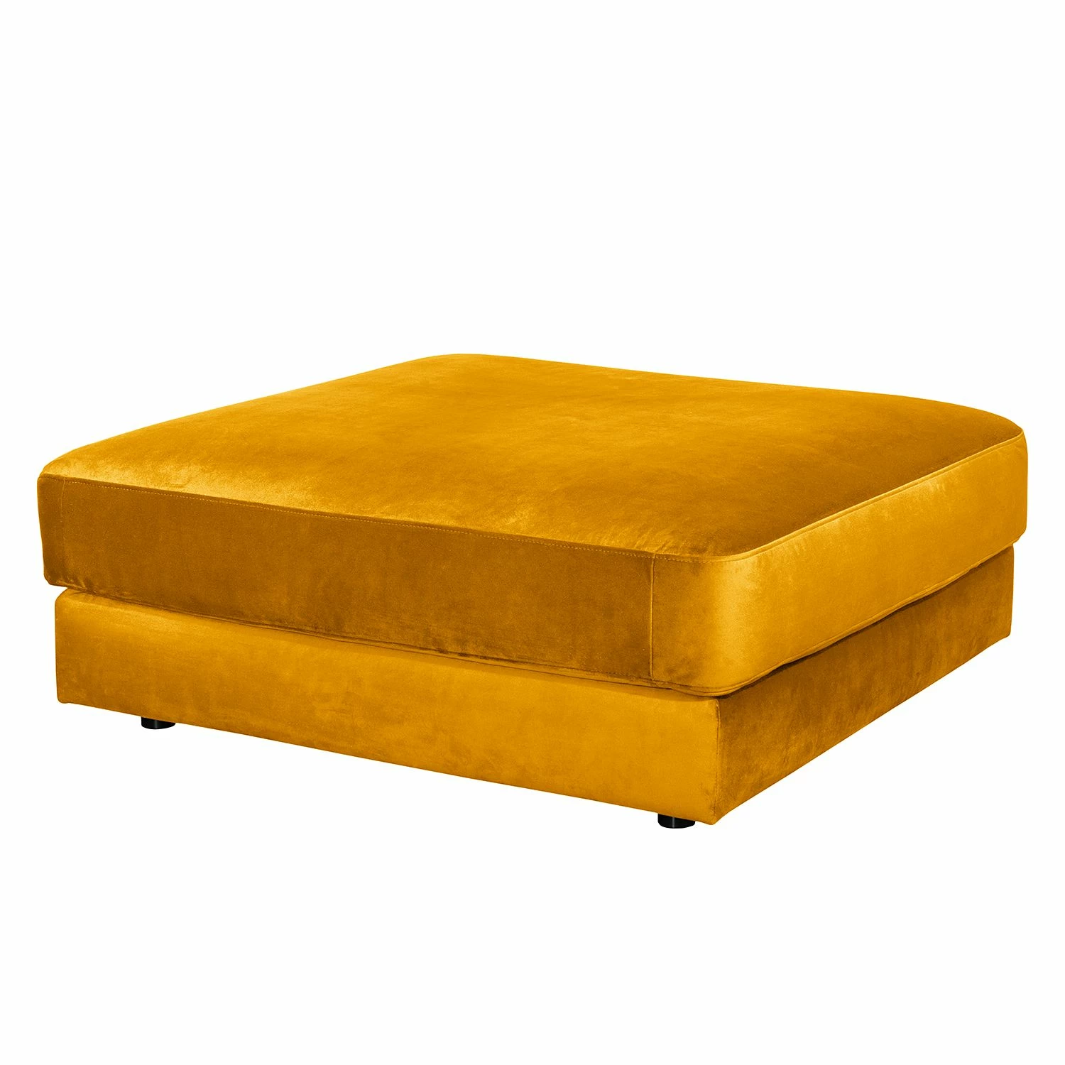 Jack & Alice Repose-pieds Oakey I - Velours - Jaune moutarde 3 Jack & Alice Repose-pieds Oakey I - Velours - Jaune moutarde