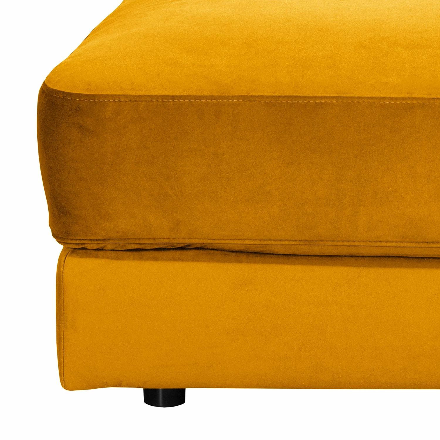 Jack & Alice Repose-pieds Oakey I - Velours - Jaune moutarde 8 Jack & Alice Repose-pieds Oakey I - Velours - Jaune moutarde – Image 6