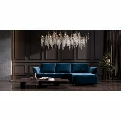 Fredriks Canapé d’angle Dolgen - Velours - Bleu pétrole 33 Fredriks Canapé d’angle Dolgen - Velours - Bleu pétrole -loftscape Boutique 1000166898 220127 11352800020 MOOD DETAILS P000000001000166898 mood