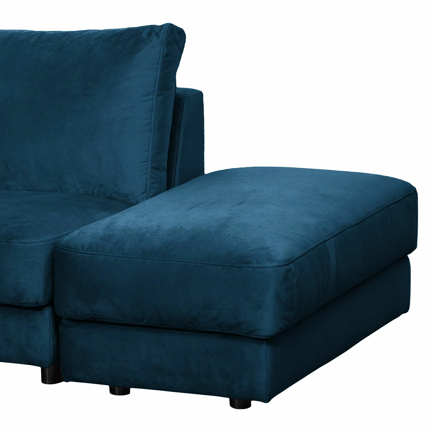 Jack & Alice Canapé d’angle Oakey I - Velours - Bleu foncé - Angle à droite (vu de face) 16 Jack & Alice Canapé d’angle Oakey I - Velours - Bleu foncé - Angle à droite (vu de face) – Image 14