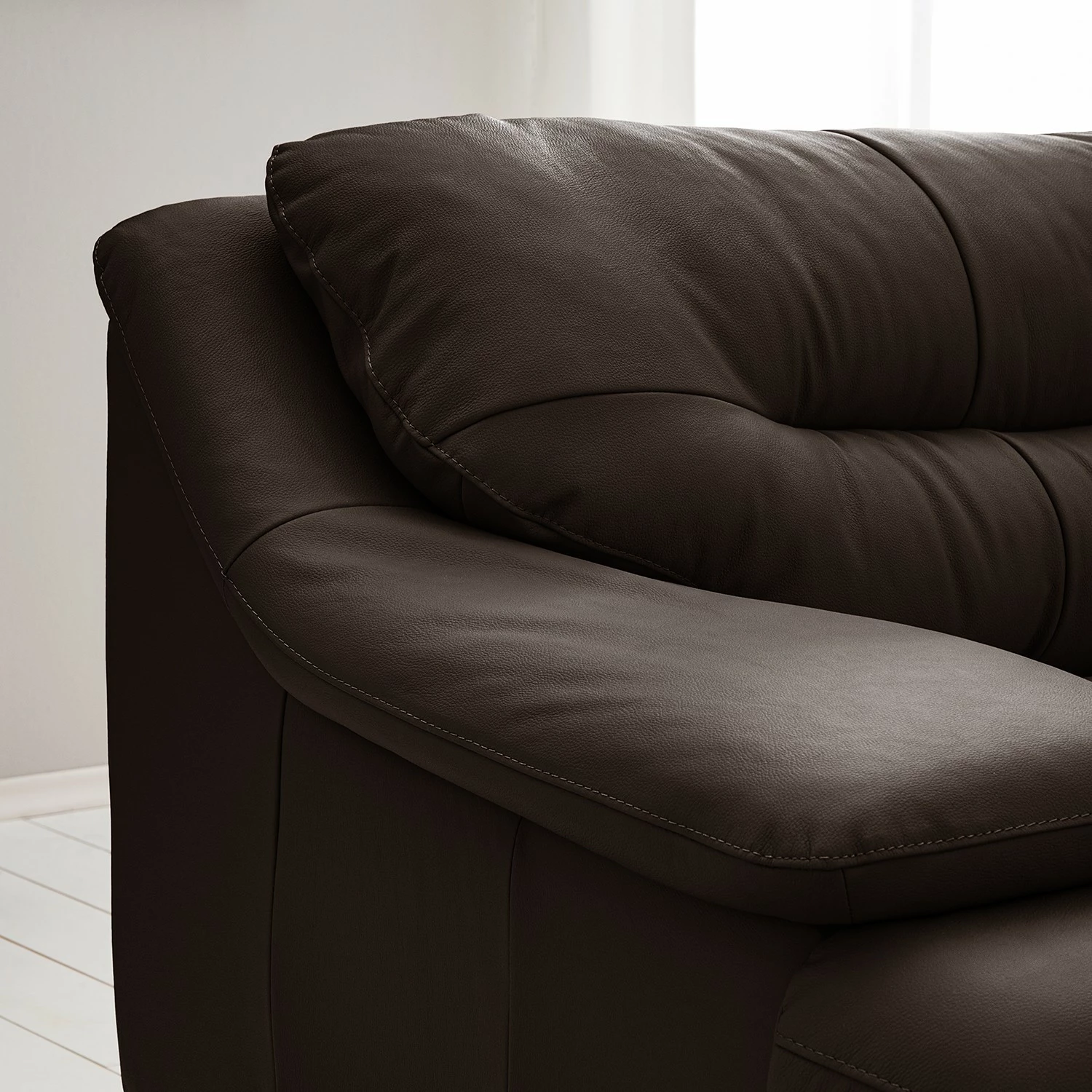 Fredriks Fauteuil Lutz II - Cuir véritable - Marron foncé 12 Fredriks Fauteuil Lutz II - Cuir véritable - Marron foncé – Image 10