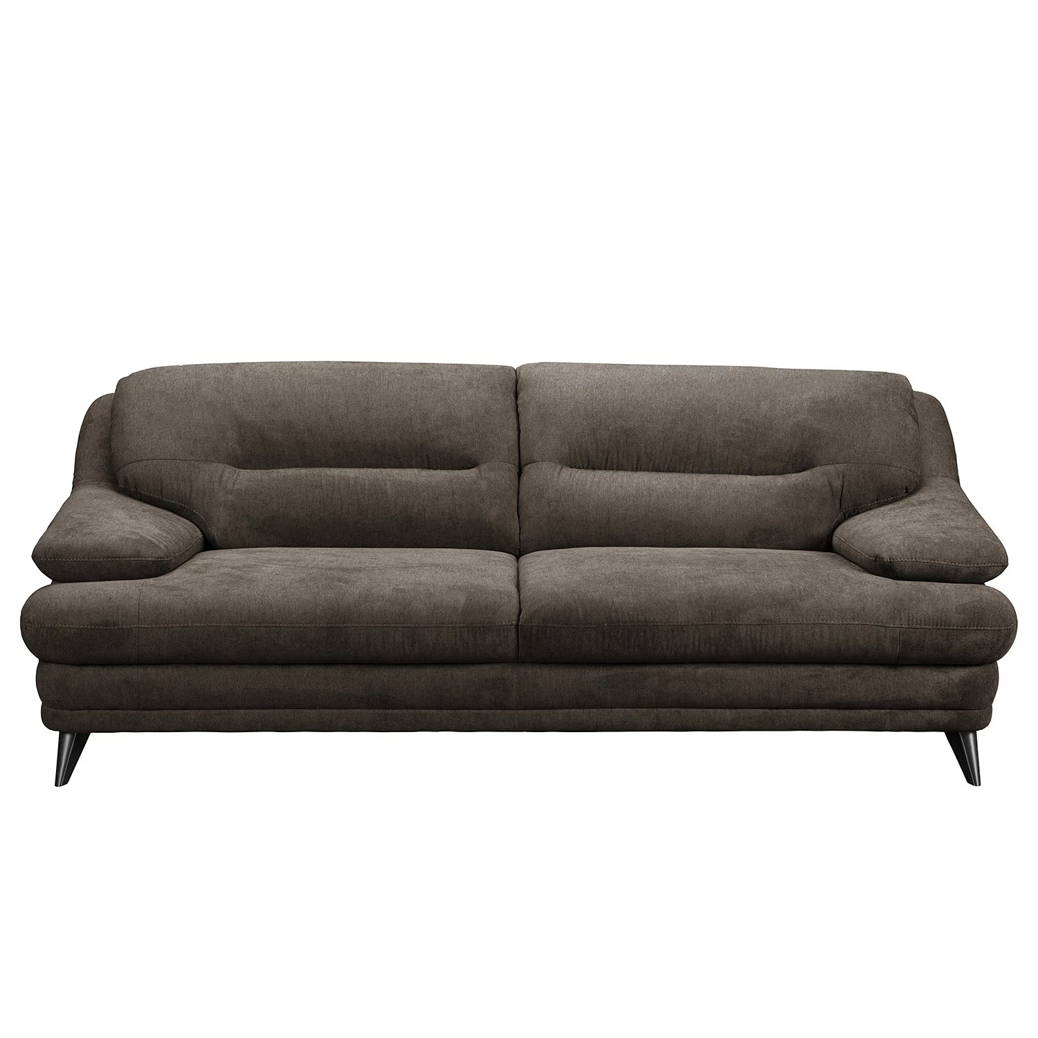 Fredriks Canapé Lutz I (3 places) - Microfibre - Marron foncé 5 Fredriks Canapé Lutz I (3 places) - Microfibre - Marron foncé – Image 3