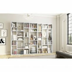 Loftscape Bibliothèque Emporior IV - Blanc brillant - Largeur : 295 cm -loftscape Boutique 1000167452 190403 12114700002 MOOD GALLERYIMAGES P000000001000167452 mood