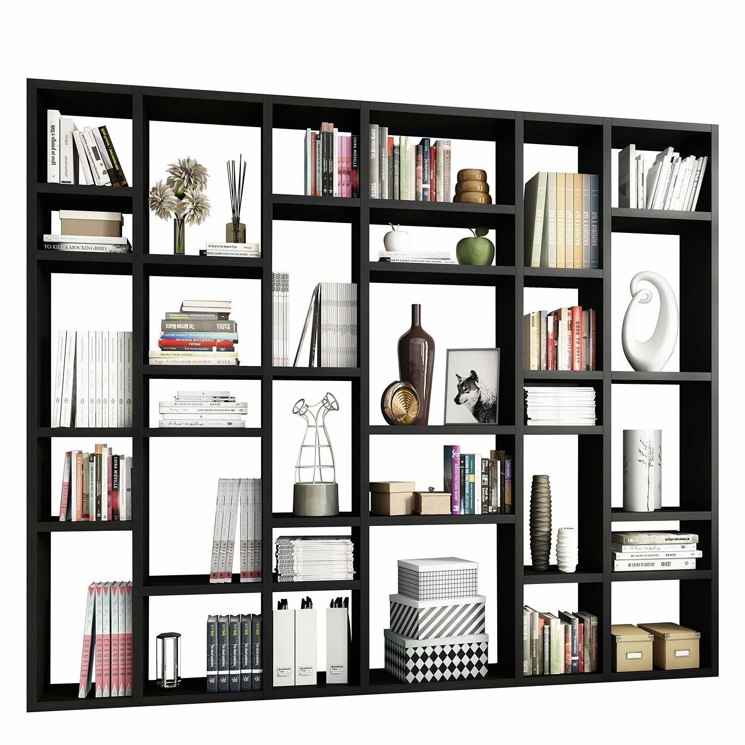 Loftscape Bibliothèque Emporior IV - Imitation chêne marron-noir - Largeur : 260 cm 3 Loftscape Bibliothèque Emporior IV - Imitation chêne marron-noir - Largeur : 260 cm