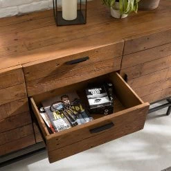 Ars manufacti Buffet Grasby II - Pin recyclé / Métal - Pin foncé / Noir -loftscape Boutique 1000168548 191126 17373400011 DETAILS P000000001000168548