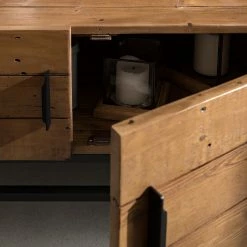 Ars manufacti Meuble TV Grasby III - Pin recyclé / Métal - Pin foncé / Noir -loftscape Boutique 1000168568 191126 17373500035 DETAILS P000000001000168568