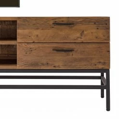 Ars manufacti Meuble TV Grasby III - Pin recyclé / Métal - Pin foncé / Noir -loftscape Boutique 1000168568 191126 17373600042 DETAILS P000000001000168568