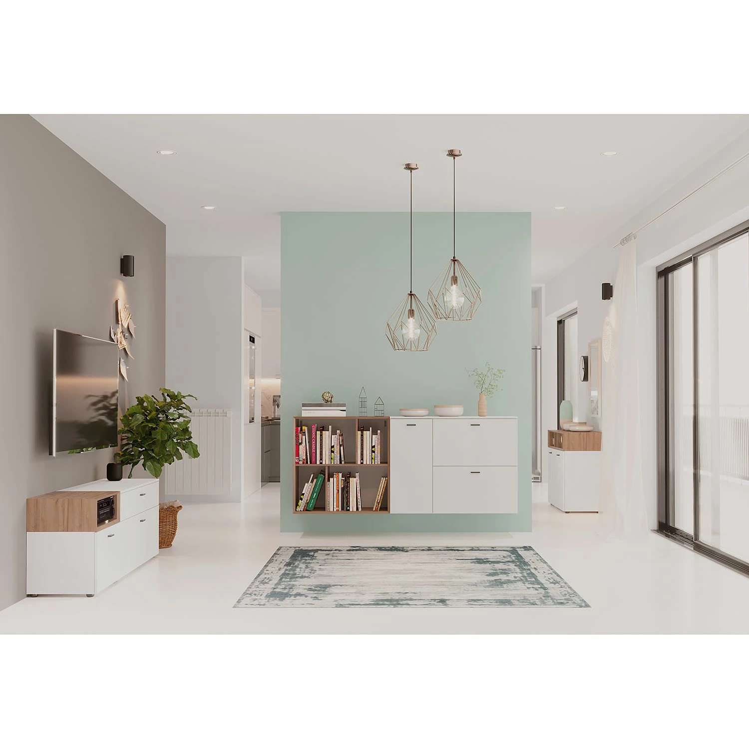 Germania Buffet Coruna - Imitation chêne Grandson 4 Germania Buffet Coruna - Imitation chêne Grandson – Image 2