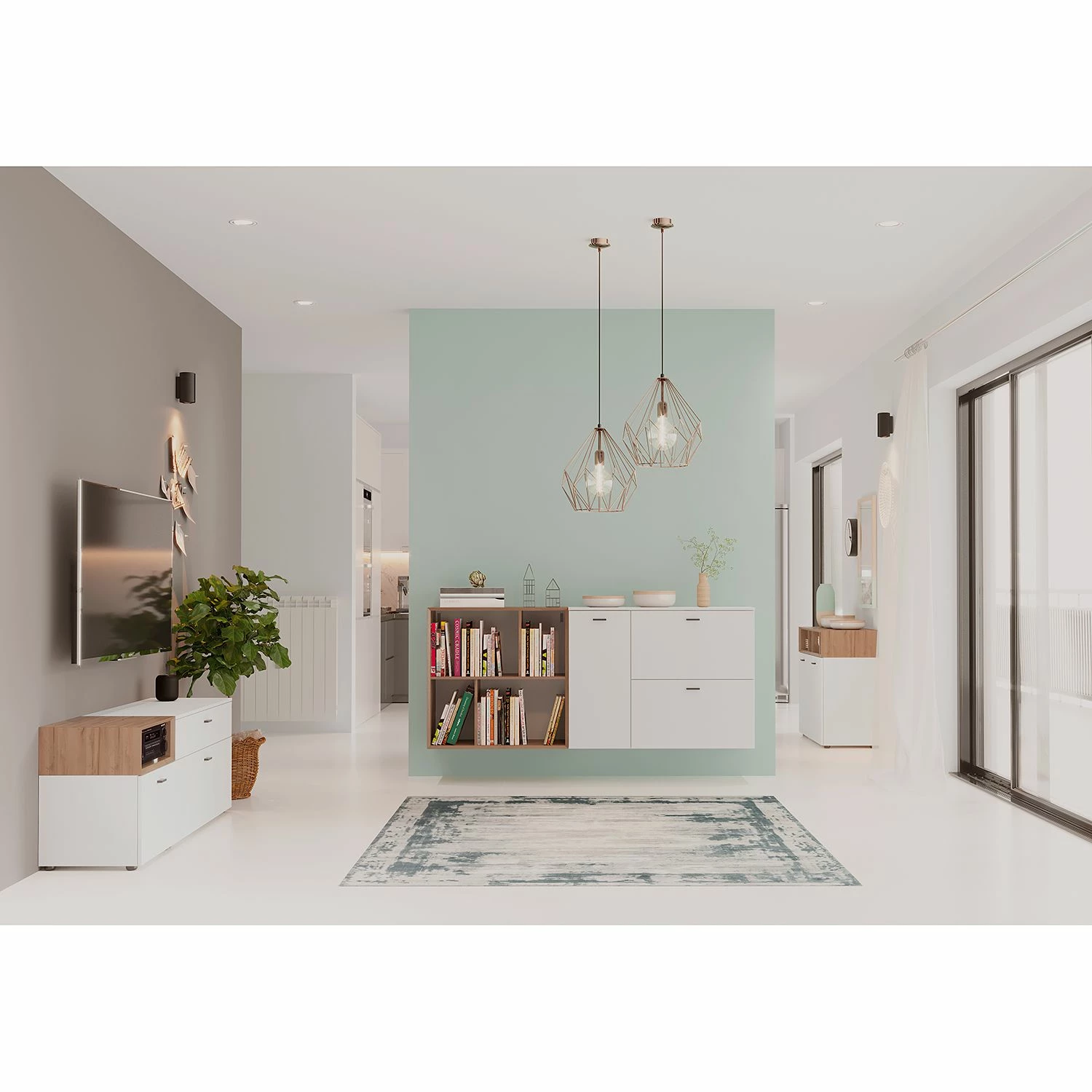 Germania Buffet Coruna I - Imitation chêne Grandson 4 Germania Buffet Coruna I - Imitation chêne Grandson – Image 2