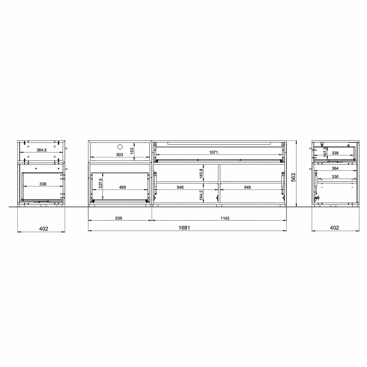 Germania Ensemble meubles TV Coruna II (2 élém.) - Imitation chêne Grandson 10 Germania Ensemble meubles TV Coruna II (2 élém.) - Imitation chêne Grandson – Image 8