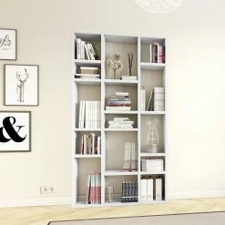 Loftscape Bibliothèque Emporior IV - Blanc brillant - Largeur : 120 cm -loftscape Boutique 1000168962 190403 12115200056 MOOD GALLERYIMAGES P000000001000168962 mood