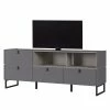 Germania Meuble TV Mamiko II - Graphite - Largeur : 166 cm