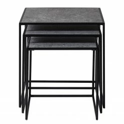 Fredriks Table basse Vines (3 éléments) - Métal - Gris fumé / Noir 17 Fredriks Table basse Vines (3 éléments) - Métal - Gris fumé / Noir -loftscape Boutique 1000170580 200313 06455400042 DETAILS P000000001000170580