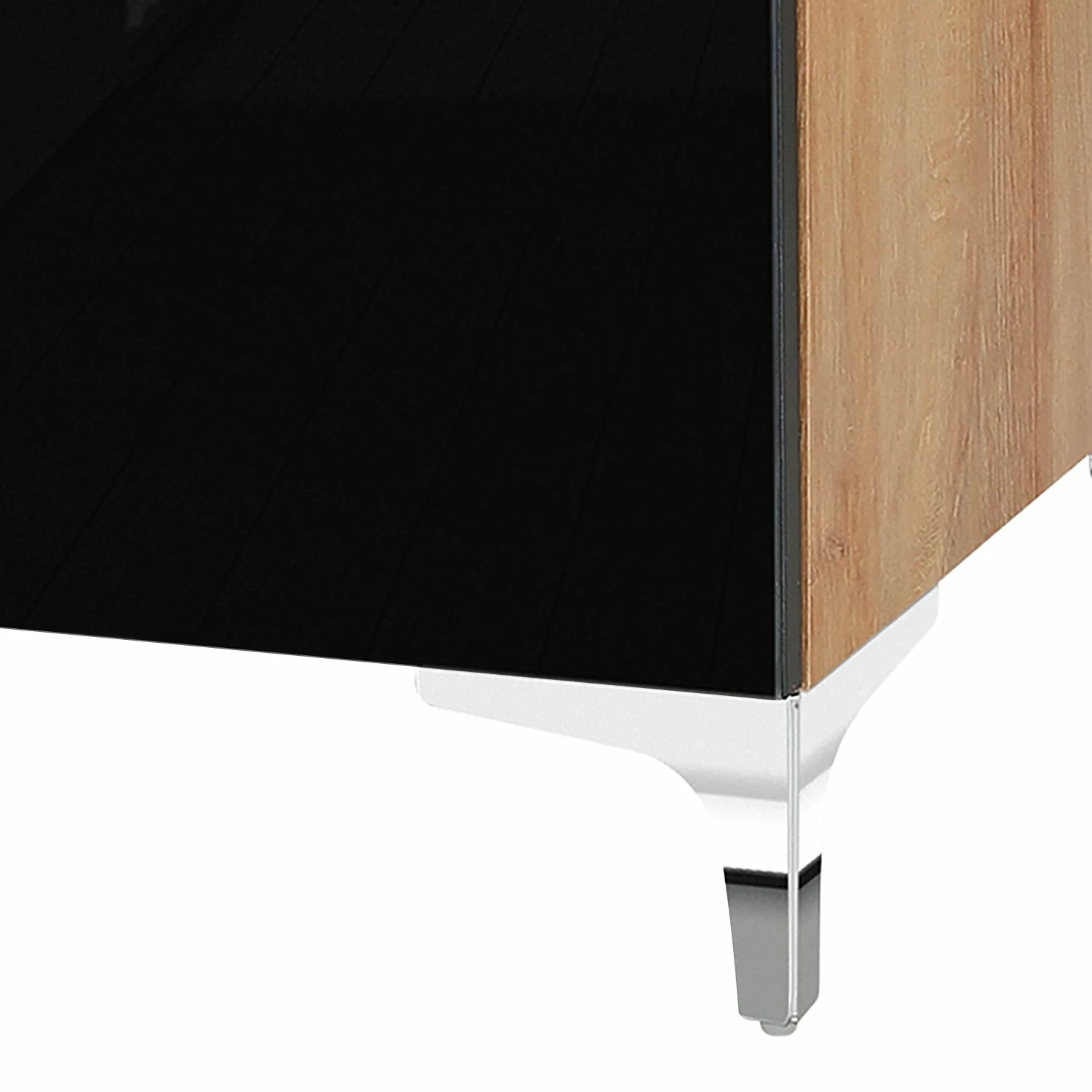 Maja Möbel Meuble TV Shino III - Verre noir / Imitation chêne de Riviera 5 Maja Möbel Meuble TV Shino III - Verre noir / Imitation chêne de Riviera – Image 3