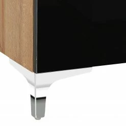 Maja Möbel Buffet Shino I - Verre noir / Imitation chêne de Riviera -loftscape Boutique 1000170603 190418 12393200040 GALLERYIMAGES P000000001000170603