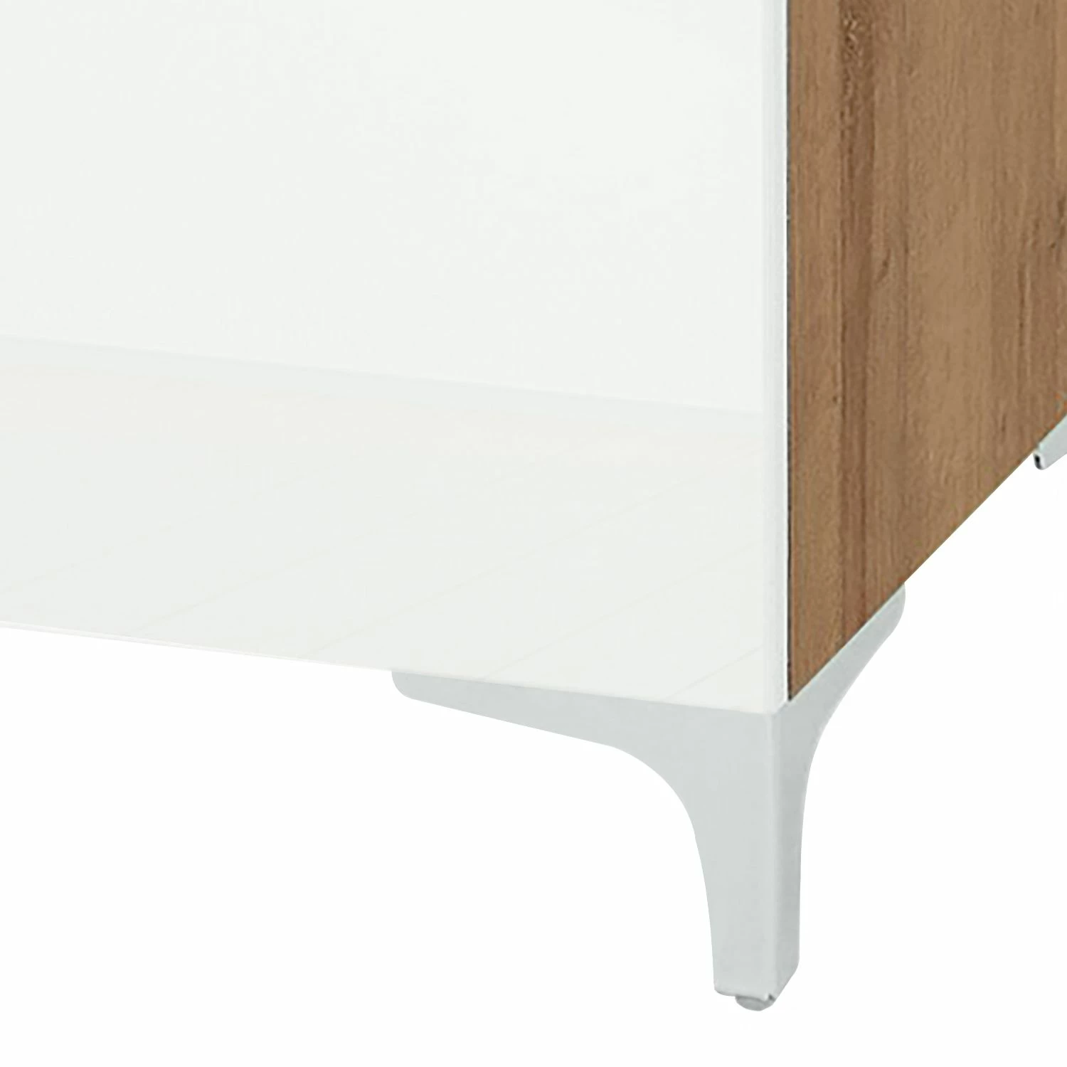 Maja Möbel Commode Shino I - Verre blanc / Imitation chêne de Riviera - Hauteur : 109 cm 5 Maja Möbel Commode Shino I - Verre blanc / Imitation chêne de Riviera - Hauteur : 109 cm – Image 3