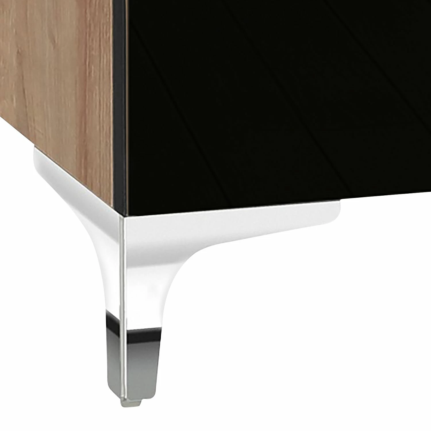 Maja Möbel Meuble TV Shino IV - Verre noir / Imitation chêne de Riviera 7 Maja Möbel Meuble TV Shino IV - Verre noir / Imitation chêne de Riviera – Image 5