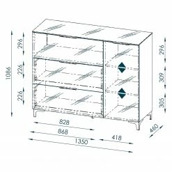 Maja Möbel Commode Shino II - Verre blanc / Blanc 10 Maja Möbel Commode Shino II - Verre blanc / Blanc -loftscape Boutique 1000170640 190418 12394200182 GALLERYIMAGES P000000001000170640